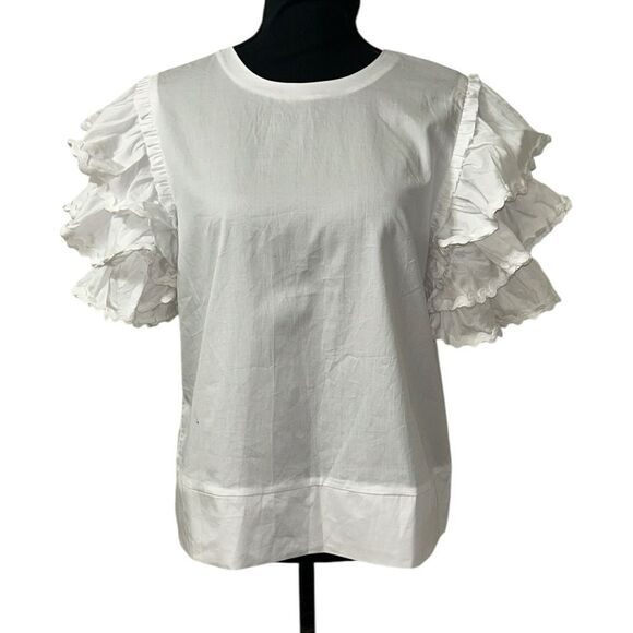 Harshman Green Cotton Top(Size Large) - Picture 2 of 6